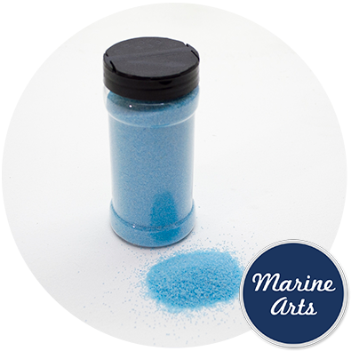 3713/P6 - Coloured Sand - Turquoise Splash - 350ml Jar